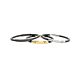 Lederarmband gold