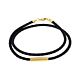 Lederarmband gold