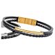 Lederarmband gold