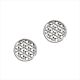 Silberohrschmuck Blume des Lebens