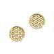 Silberohrschmuck Blume des Lebens gold