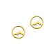 Silberohrschmuck Berg gold