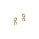 Silberohrschmuck Infinity gold