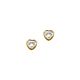 Silberohrschmuck Herz gold