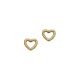 Silberohrschmuck Herz gold