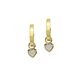 Silbercreole Herz gold
