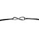 Glücksbringer Armband Infinity grau