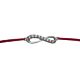 Glücksbringer Armband Infinity grau
