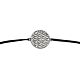 Glücksbringer Armband Blume des Lebens grau