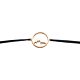 Glücksbringer Armband Berg schwarz