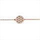 Silberarmband Blume des Lebens rosé