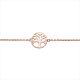 Silberarmband Lebensbaum rosé