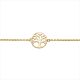 Silberarmband Lebensbaum gold