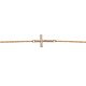 Silberarmband Kreuz rosé