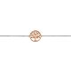 Silberarmband Lebensbaum rosé