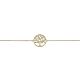 Silberarmband Lebensbaum gold