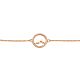 Silberarmband Berg rosé
