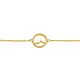 Silberarmband Berg gold