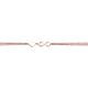 Silberarmband Herz/Infinity gold