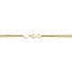Silberarmband Herz/Infinity gold