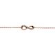 Silberarmband Infinity rosé