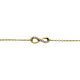 Silberarmband Infinity gold