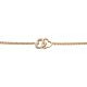 Silberarmband Herz rosé