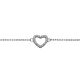 Silberarmband Herz