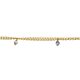 Silberarmband gold/bunt