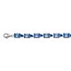 Silberarmband blau