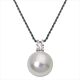 Silbercollier Zuchtperle 12.0
