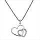Silbercollier Herz