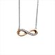Silbercollier Infinity rosé