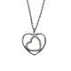 Silbercollier Herz
