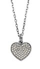 Silbercollier Herz