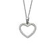 Silbercollier Herz mittel