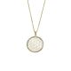 Silbercollier Blume des Lebens gold