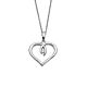 Silbercollier Herz