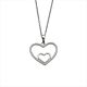 Silbercollier Herz