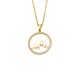 Silbercollier Berg gold