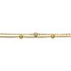 Silbercollier gold