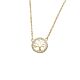 Silbercollier Lebensbaum gold