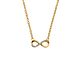 Silbercollier Infinity gold