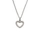 Silbercollier Herz