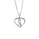 Silbercollier Herz