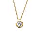 Silbercollier 7.5mm gold