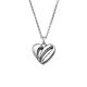 Silbercollier Herz