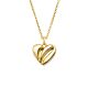Silbercollier Herz gold