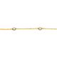 Silbercollier gold