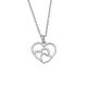 Silbercollier Herz